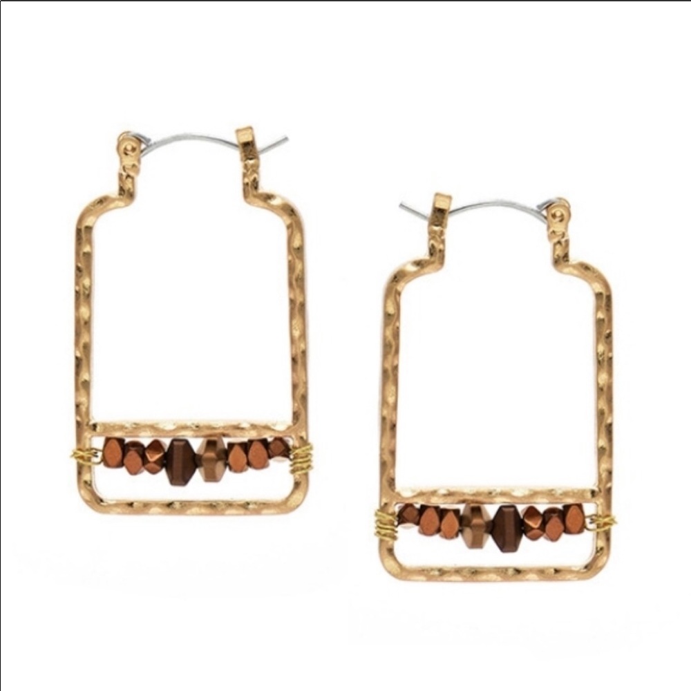 Hematite Dangle Earrings